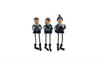 7cm 3 Astd Resin Dangley Leg Captain Seagull