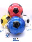 23cm/9" 4 Assorted PVC Football in Net