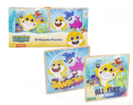 Baby Shark Wooden 3D Puzzles 2 Asst