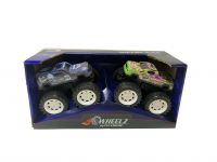 Set of Two 10cm Master Crusherz Monster Trucks in Display Box
