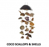 Solid Coconut Sea Shell Mobile
